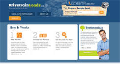 Desktop Screenshot of drivetrainleads.com